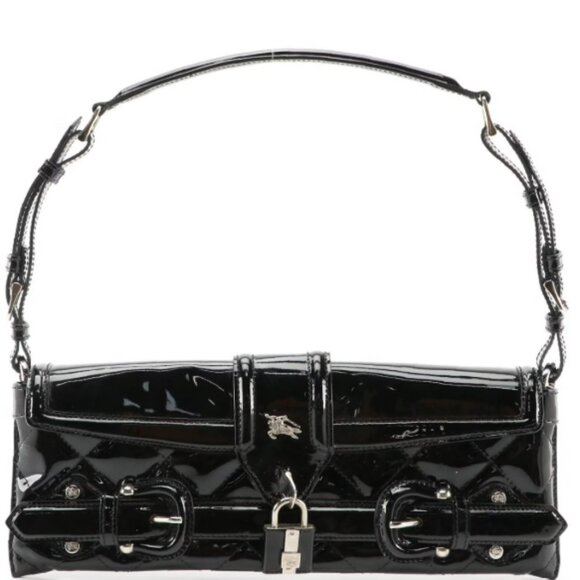 Burberry Leather Shoulder Buckle Studded Shoulder Bag - Picture 2 of 6